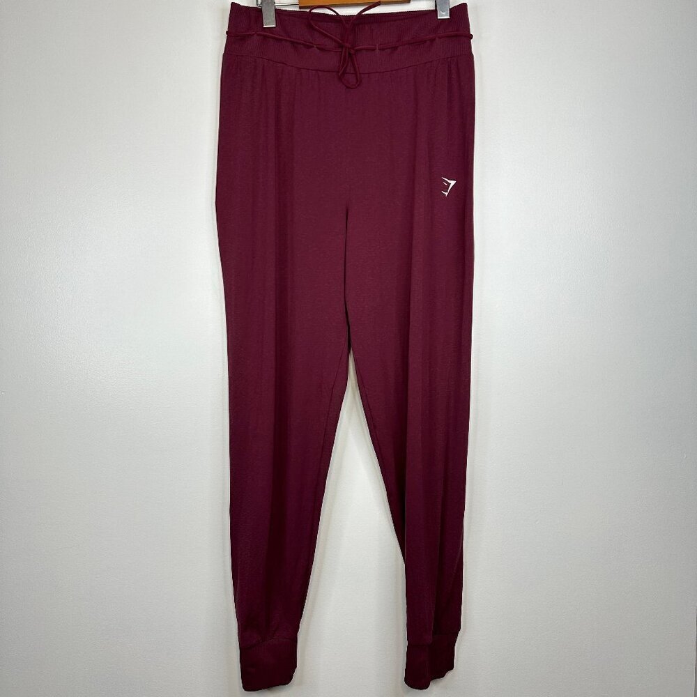 Gymshark  Vital Seamless 2.0 High Rise Joggers  Baked Maroon Marl Size Large